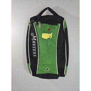 Masters Augusta National Golf Shoe Bag Green Travel Case Zippered Rare Colorway